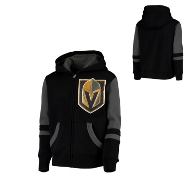 NHL, mikina, faceoff, full, zip, fleece, hoodie, las, vegas, golden, knights, junior